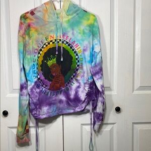 On Fire Multicolor Cotton Hoodie